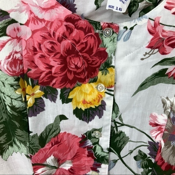 Allison J made in the USA Vintage Cottage core sleeveless floral print dress - Picture 5 of 8